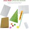 4E's Novelty Christmas Card Making Craft Kit for Kids & Adults, 12 Pack DIY Handmade Holiday Greeting Cards with Envelopes, Foam Stickers & Supplies, Christmas Party Craft Activity Set